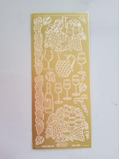 Deco Stickers Wine & Grapes 1066Gg