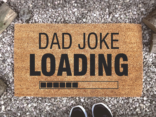 Dad Joke Loading Door Mat - Fathers Day Gift Funny Welcome Doormat Personalised Gifts For Guys Decor