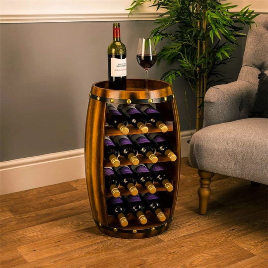 Conestoga 14 Bottle Floor Wine Bottle Rack in Oak
