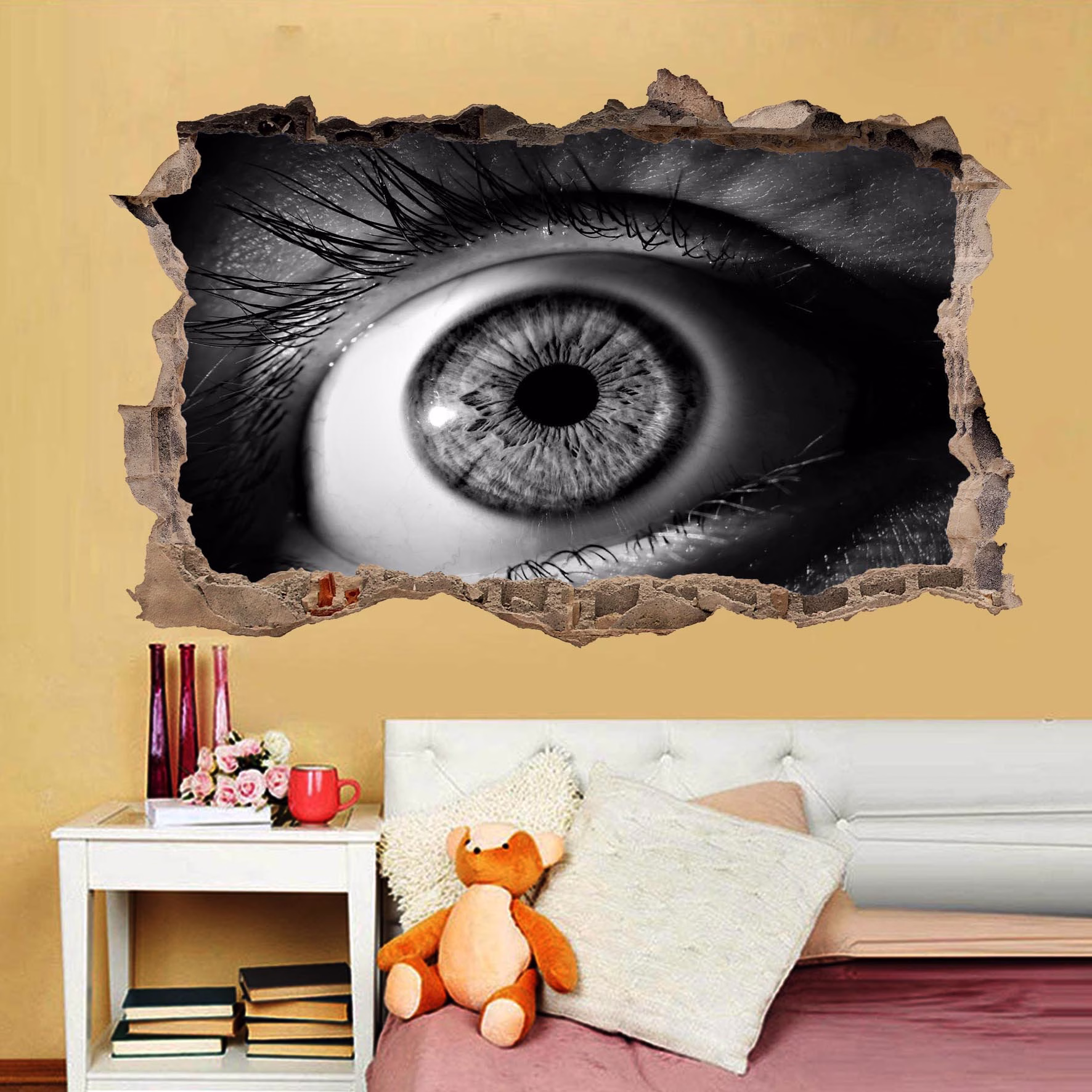 Anatomy Close Up Human Eye Wall Mural Sticker Poster Decal Room Office Nursery Decor Id2032