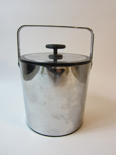 A Superb Vintage Metal/steel Ice Bucket, Made in France