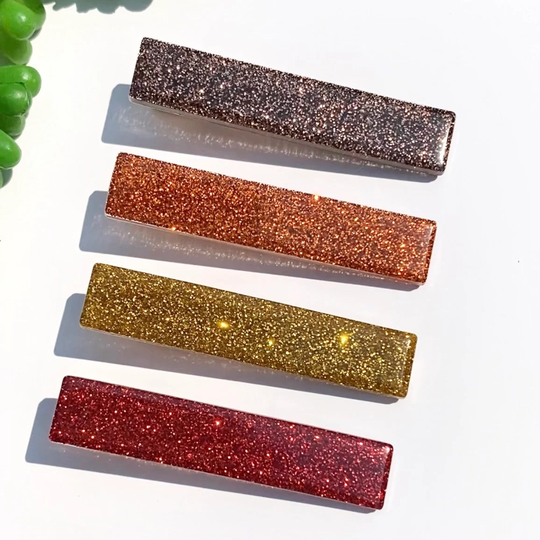 The Fall Edit - Bar Set, Resin Hair Clips, Barrettes, Accessories, Women's Girls Vibes