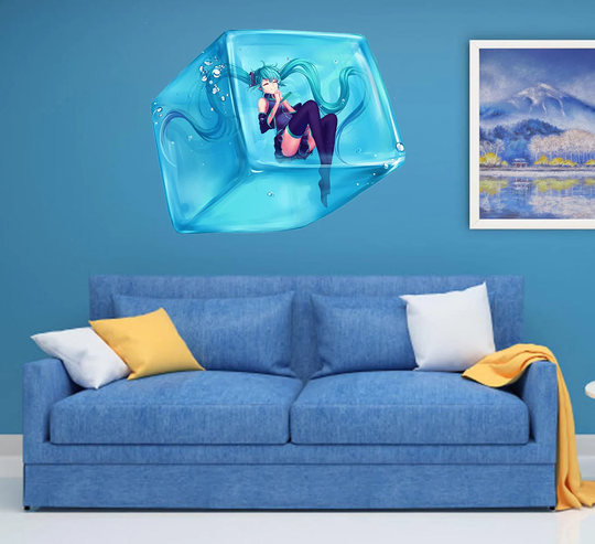 Ice Cube Anime Decal, Sticker, Wall Decor