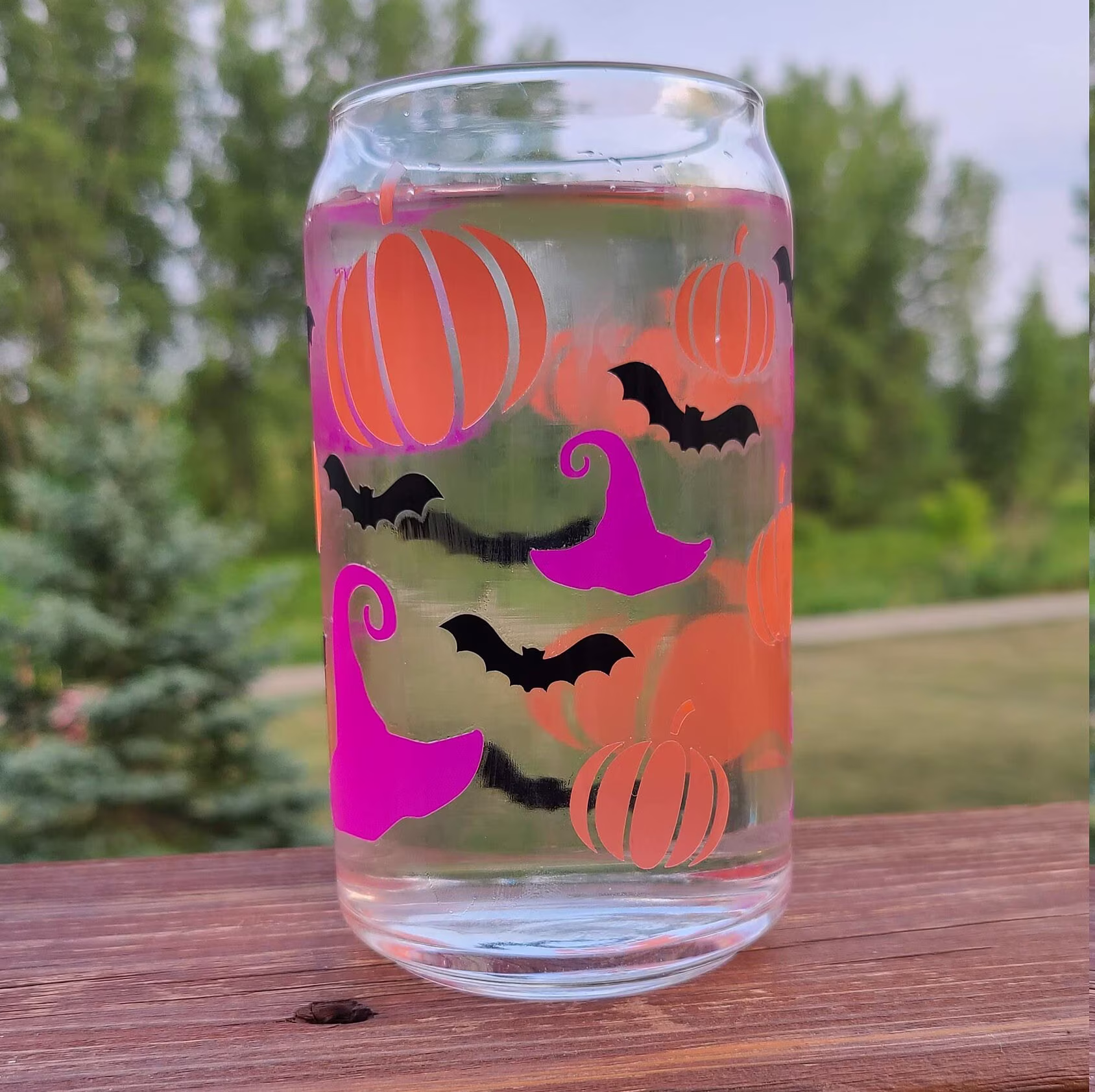 Color Changing Halloween Beer Can Glass || 16 Oz Drinkware