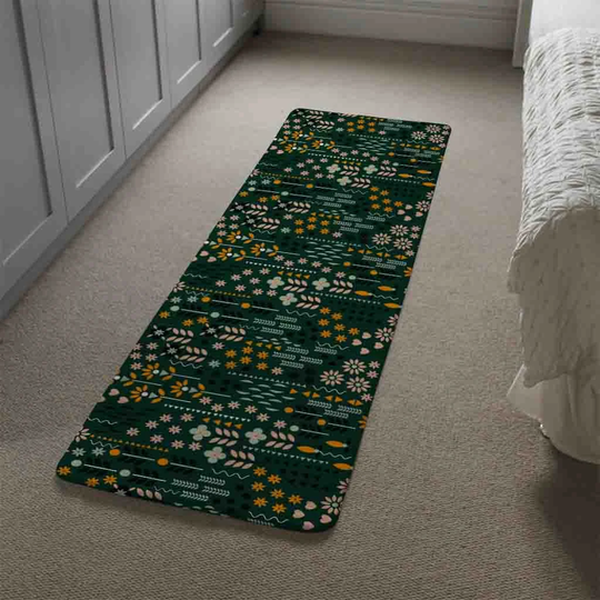Lamarre Shaggy Green/Yellow Rug