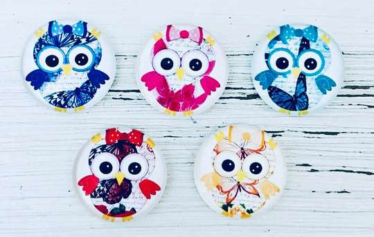 Owl Refrigerator Magnets, Glass Cute Office Supplies, Magnets For Board, Fridge Goals, Kitchen Decor, Bulk Gift Idea