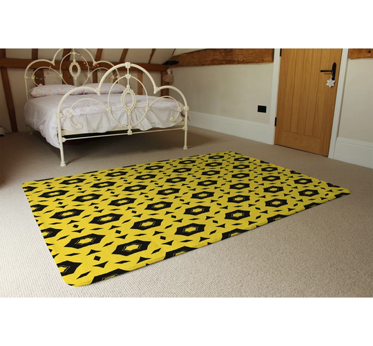 Livingston Shaggy Yellow/Black Rug