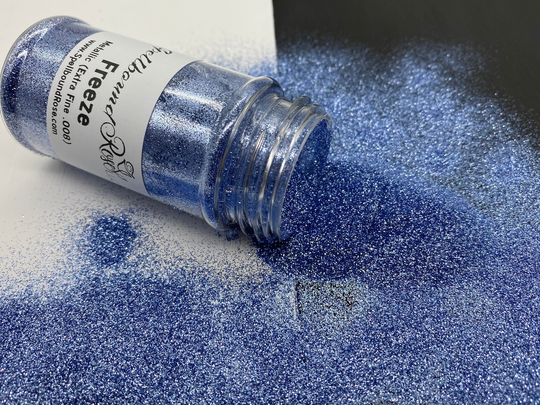 Polyester Metallic Cornflower Blue Extra Fine Glitter | .008, Extra-Fine Glitter, "Freeze