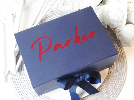 Gift Box Sticker, Vinyl Decal, Custom Gift, Glass Name Stickers, Handwritten, Water Bottle Wedding Favor, Tumbler