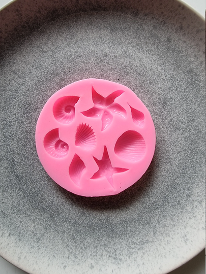 Seashell Mold 8 Shapes, Mold, Resin Chocolate , Fondant Mold, Jelly Soap Medium Size