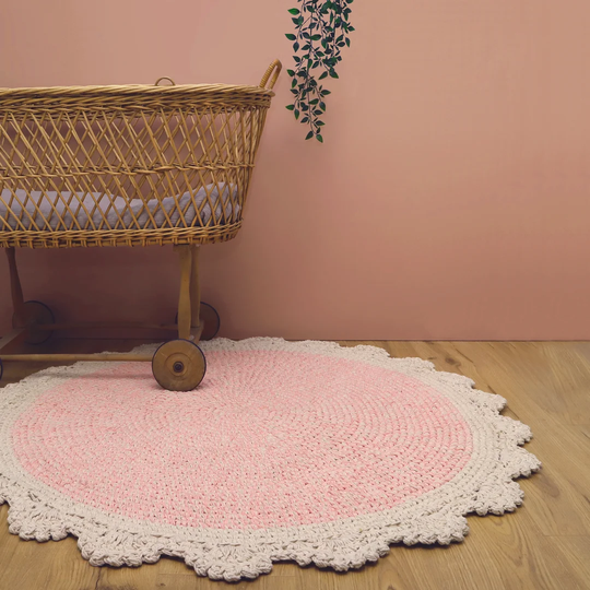 Clawson Matilda Hand Braided Cotton Pink Rug