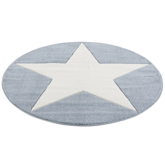 Shooting Star Shaggy Blue Rug