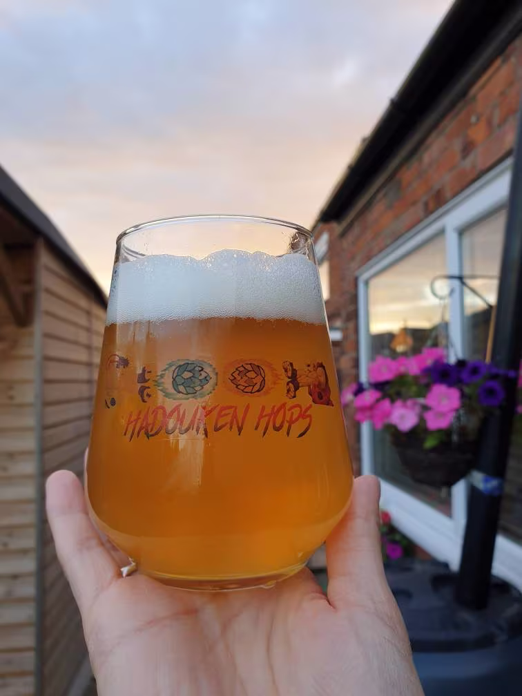 Craft Beer Glass, Ipa, Hadouken Hops, Allegra, Christmas Gift Idea For Men, Women, Him, Her, Birthday, Personalised