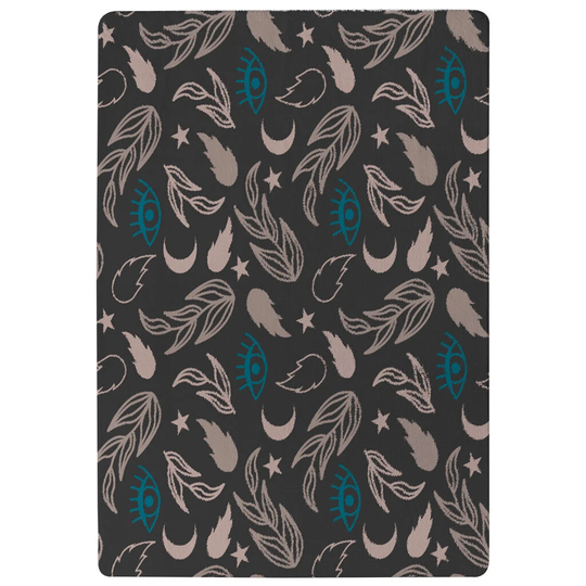 Herbert Magic Eyes Designer Shaggy Black/Beige Rug