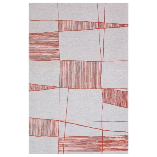 Dallys Flatweave Red/Grey Rug