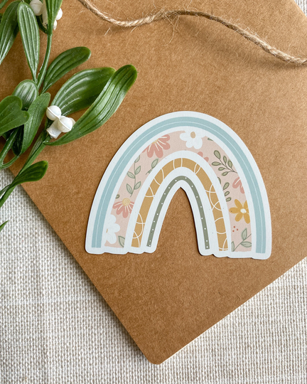 Magnet Floral Rainbow Magnet | Fridge Magnets, Car Magnet, Gift Ideas, Positive Pick Me Up Gifts