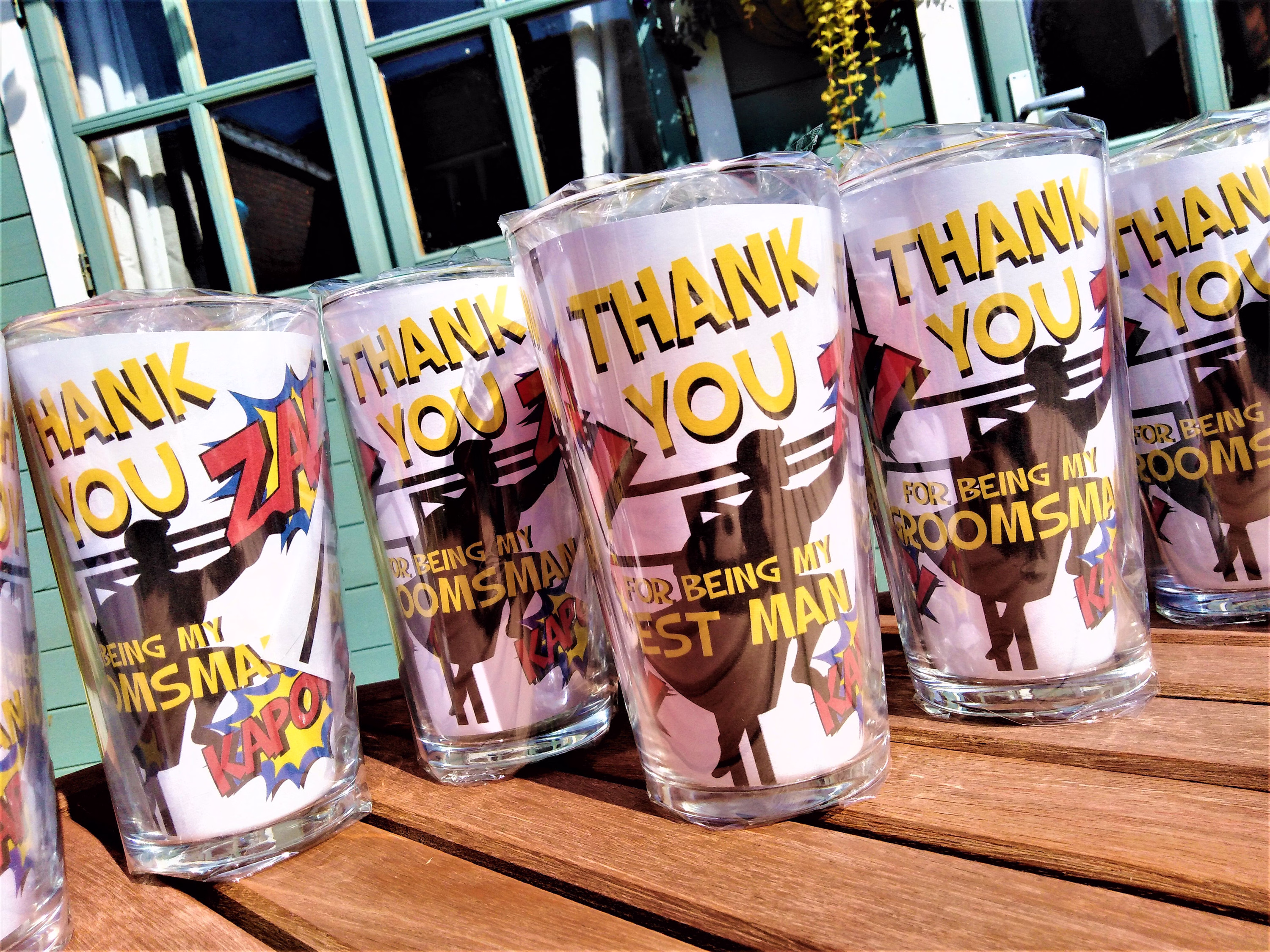 Superhero Socks Wedding in Beer Glass Will You Be My Best Man, Groomsman, Usher, Paige Boy, Father Of Bride/Groom Comic Theme