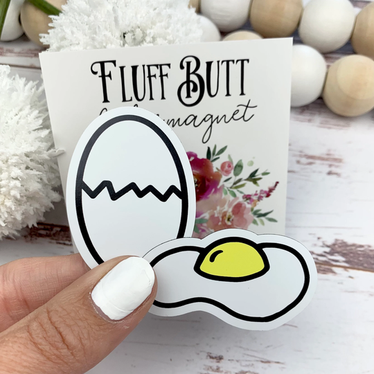 Set Of 2 Egg Magnets - Funny Fridge Magnet Chicken Cute Decor Gift Idea Farmhousemaven Kids