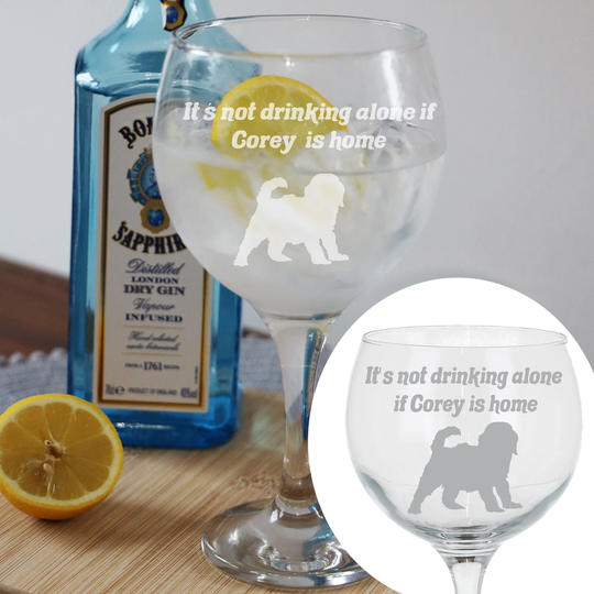 Personalised Cockapoo Gin Glass | Dog Owner Lover Gift Puppy Pet Keepsake From The