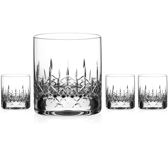 Hand Cut Design 350 ml Lead Free Crystal White Wine Glass