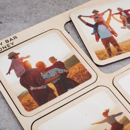 Personalised Photo Magnet Set - Christmas Gift Mother's Day & Father's