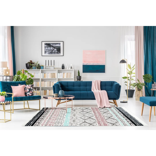 Leni Handmade Kilim Cotton Red/Blue Rug