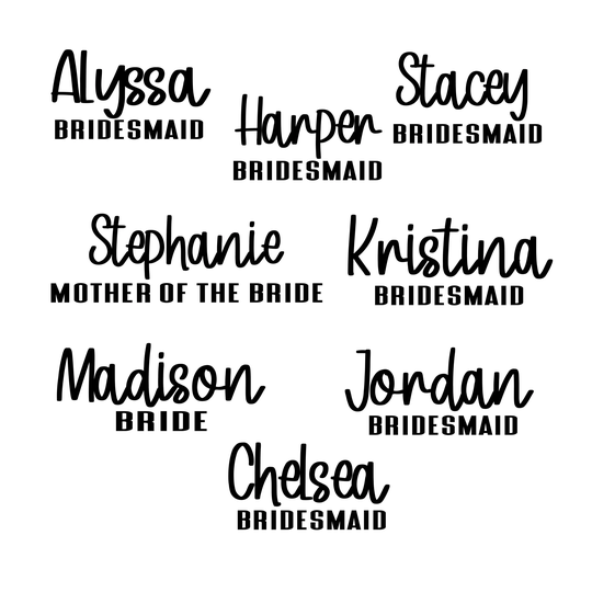 Tumbler Decal, Bridesmaid Tumbler, Yeti Bridesmaid Gift , Name Gold Custom Proposal, Gifts