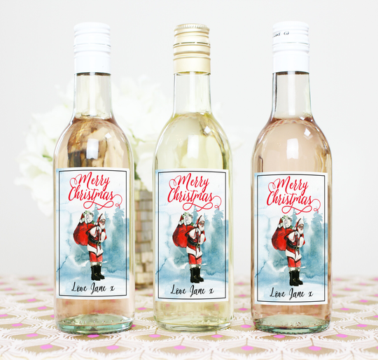 Stocking Fillers, Mini Wine Bottle Labels, Small Filler, Secret Santa Gift For Women, Men, Stuffer
