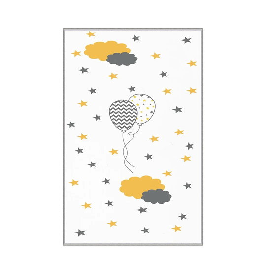 Mikel Flatweave White/Grey/Yellow Rug