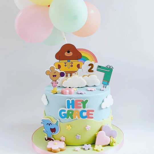 Hey Duggee Themed Birthday Cake Topper Package Personalised