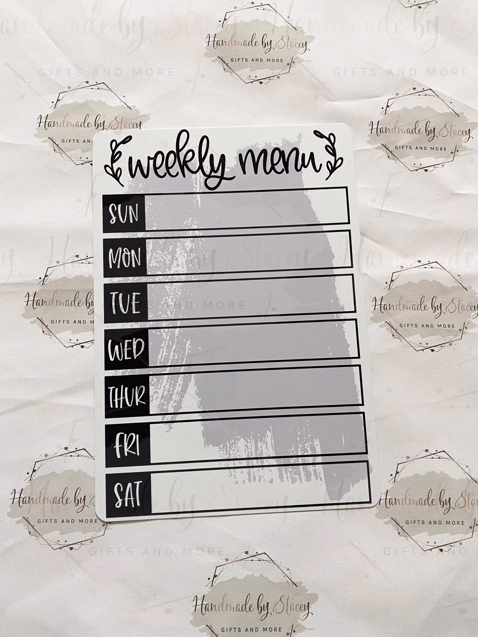 Weekly Food Meal Planner Whiteboard|Reusable Dinner Organiser For Fridge|Kitchen|Home Gift Idea Families, Couples|New Home