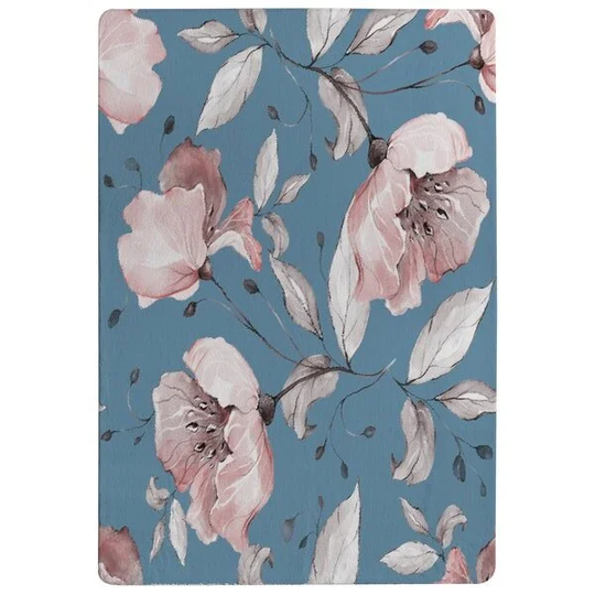 Holmes Designer Shaggy Blue/Pink Rug