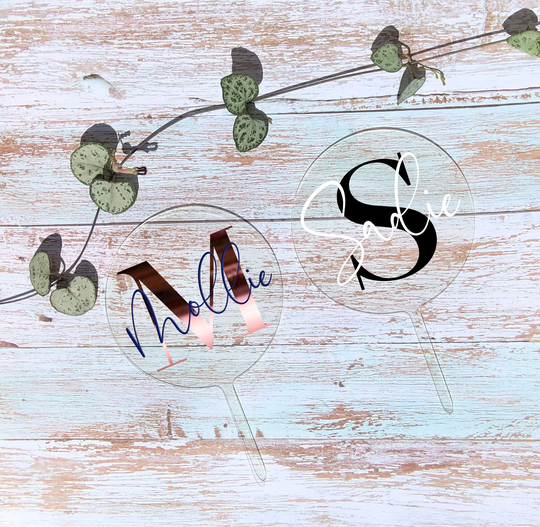 Monogram Vinyl Name Sticker Decal - Personalized