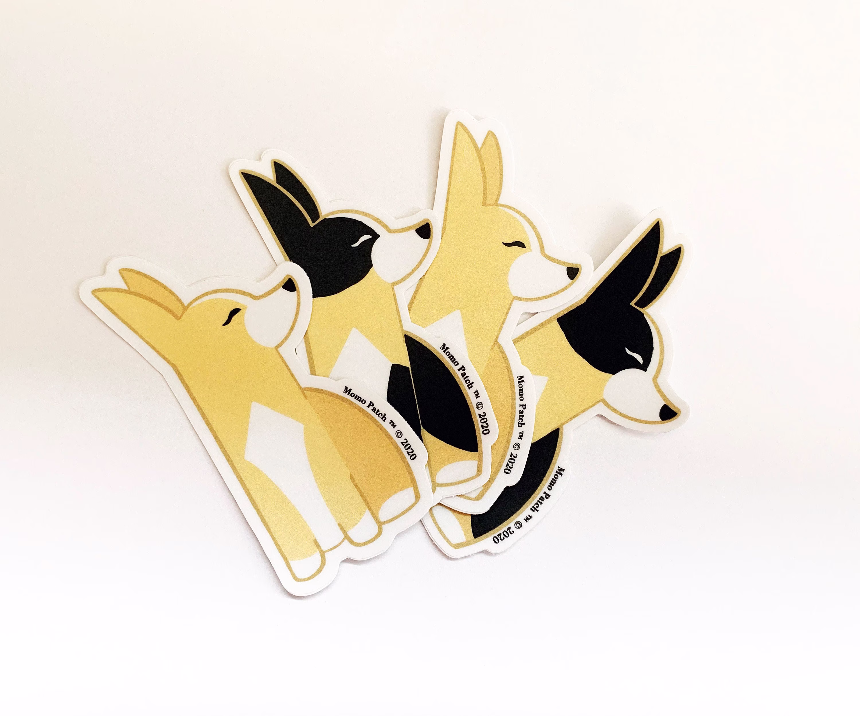 Posh Corgi Vinyl Stickers