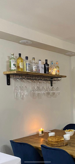 Shelf & Wine Glass Rack