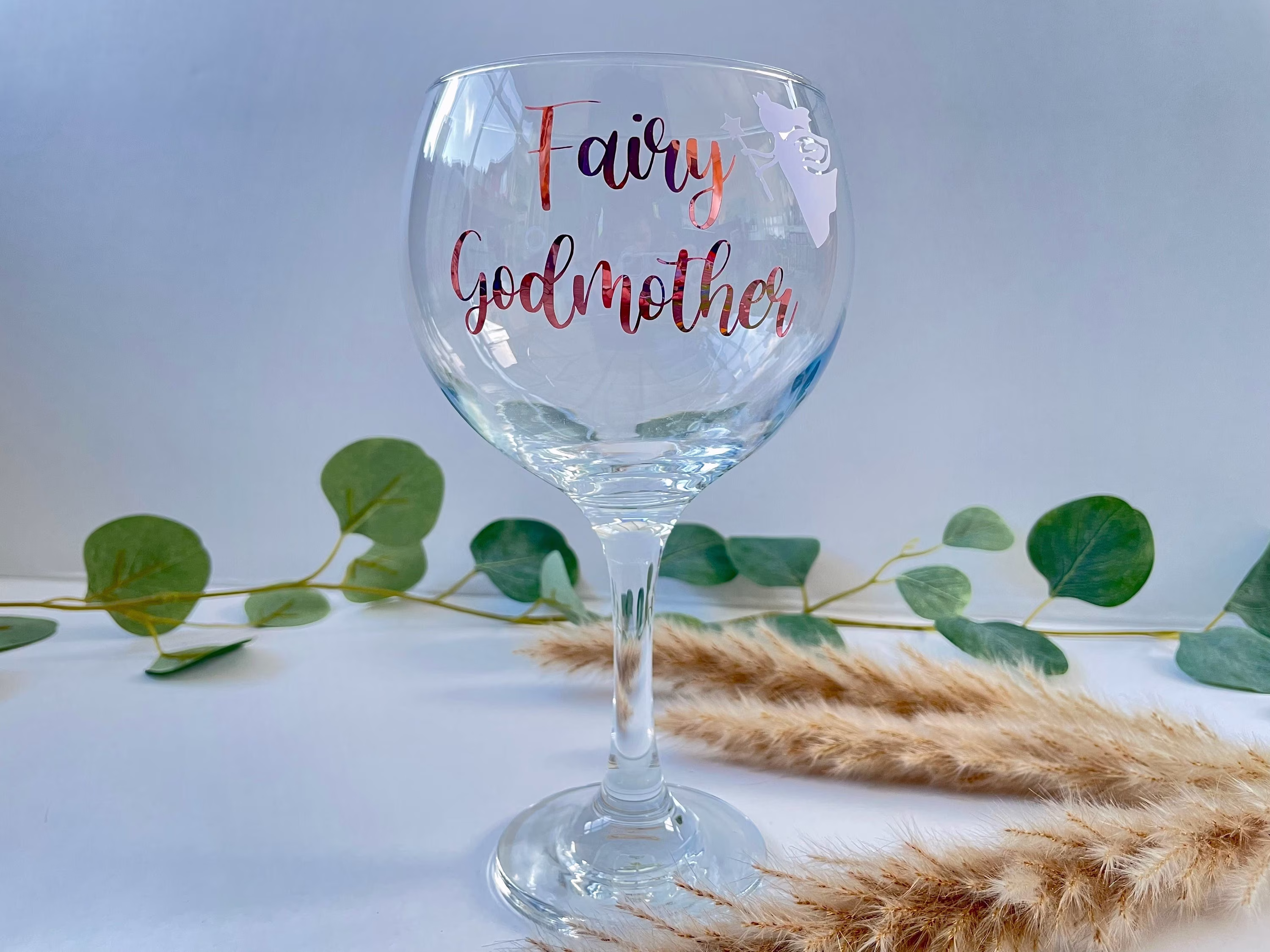 Fairy Godmother Gin Glass - Wine Gift Christening