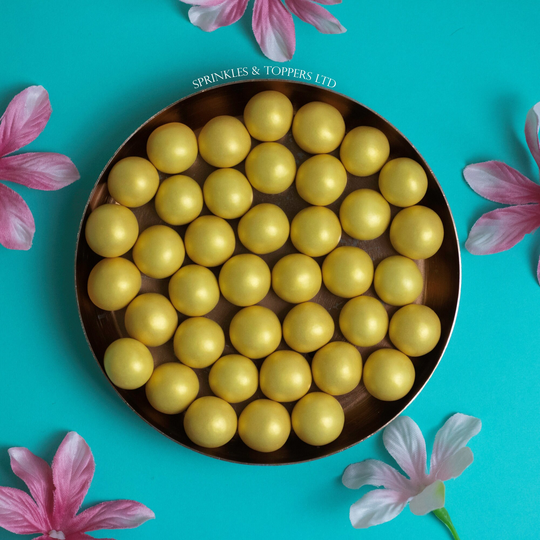 Large Gold Chocolate Balls | 20mm
