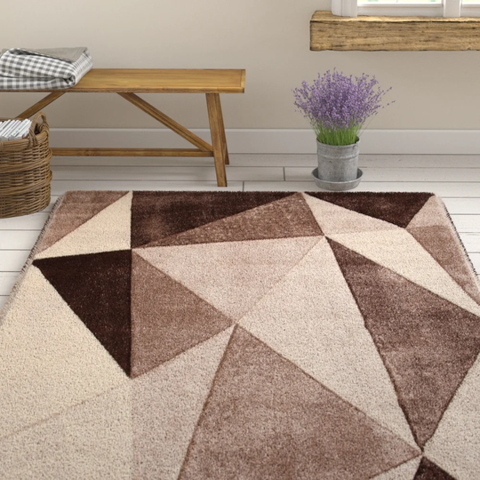 Brown/Cream Area Rug