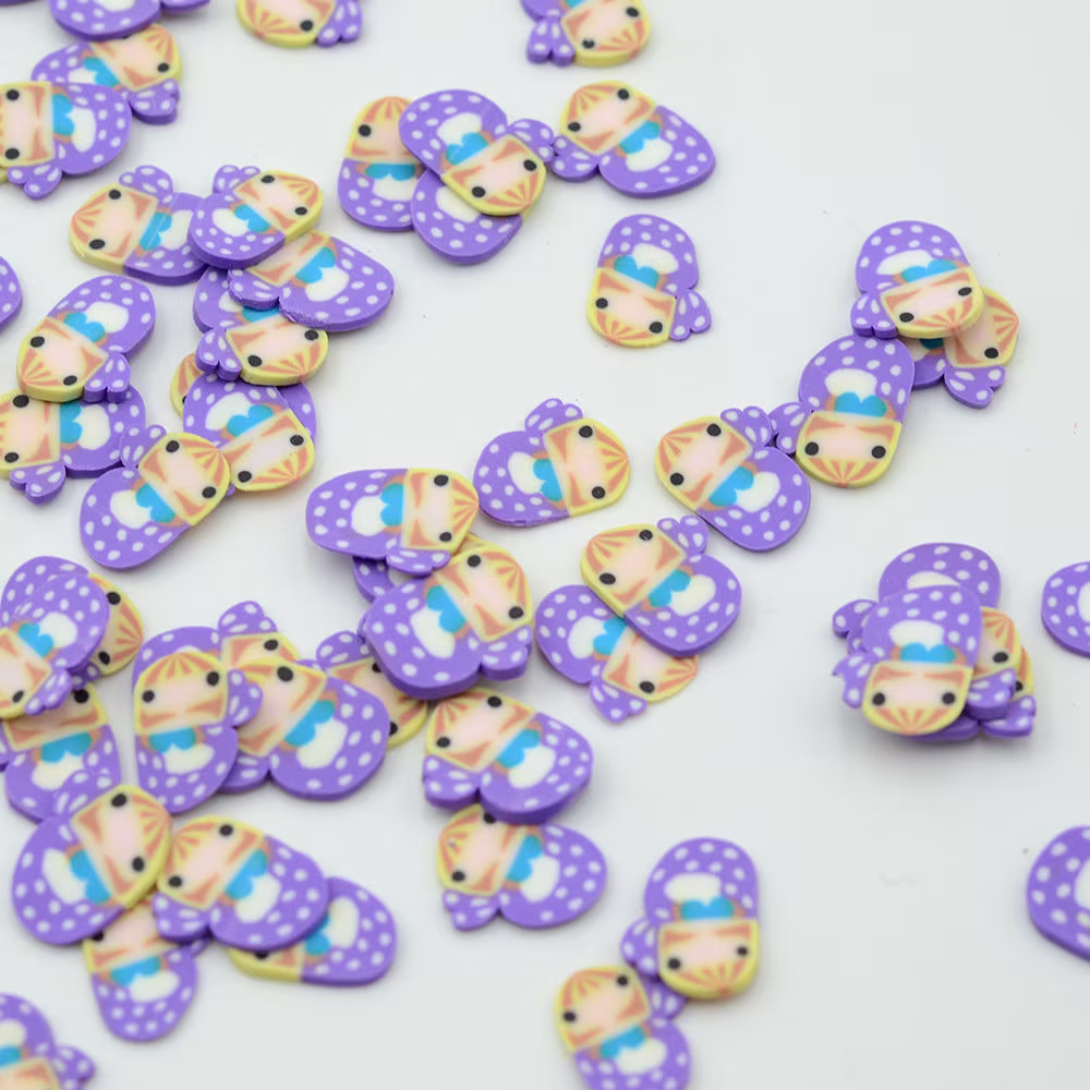 Purple Kawaii Mermaid Polymer Clay Fimo Slices Sprinkles For Diy Crafts Making Slime Filling Nail Decoden Resin Fillers