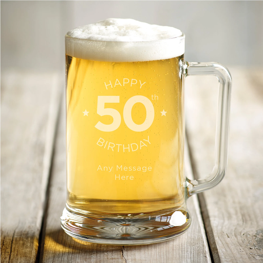 Personalised Beer Tankard, Engraved, Gift Ideas, Gifts For Him, Any Message Name, Birthday, Best Man, Fathers Day