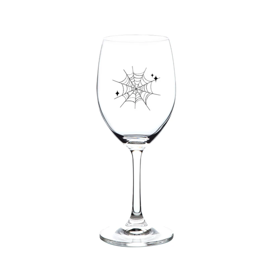 Gothic Spiderweb Wine Glass