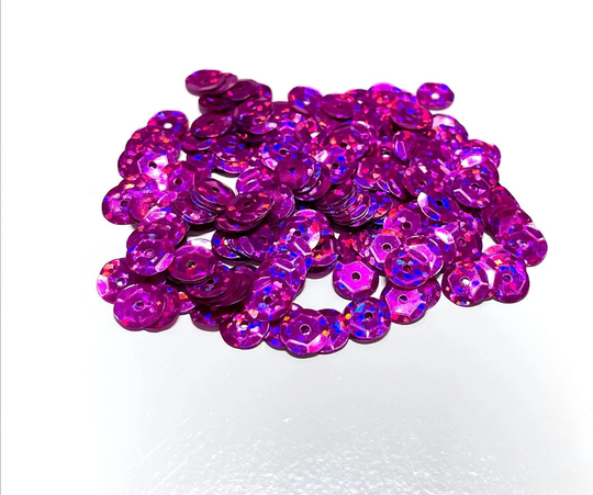 Hologram Rose Pink Sequins Multiple Sizes Available