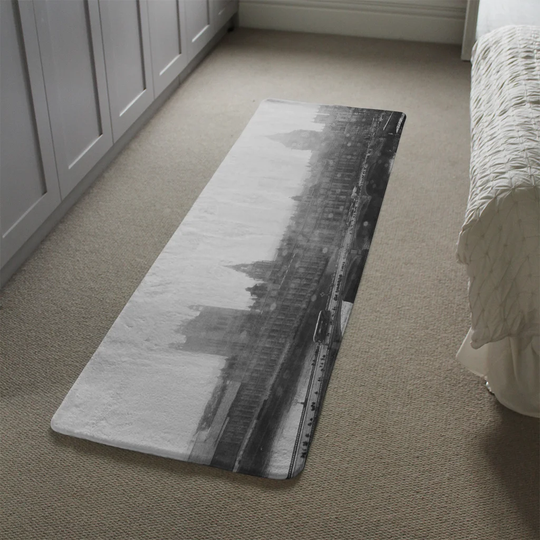 Markel Calming Ben Designer Shaggy Grey Rug