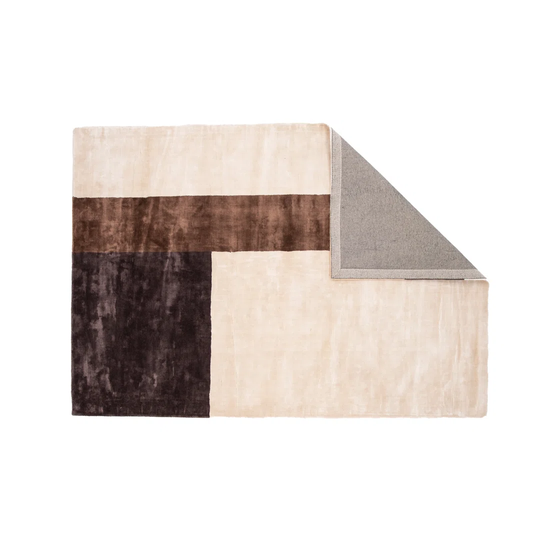Hidekazu Flatweave Black/Brown/Beige Rug