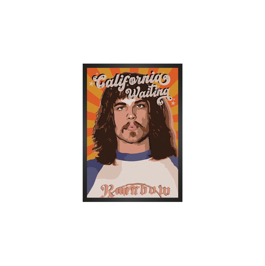 California Waiting, Lyrics, Typography Print, Kol, Music Poster, Indie Band A5 A4 A3 A2 A1, Unframed