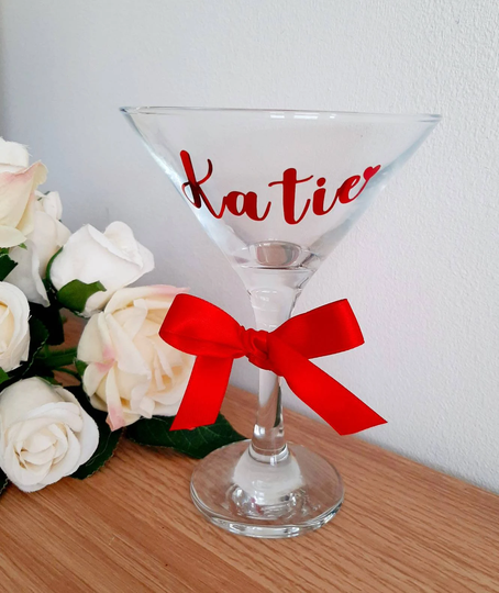 Personalised Cocktail Glass, Personalised, Birthday Milestone, Mothers Day, Day Gift, Gift For Her