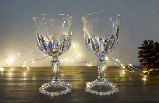 Exquisite Wine Chaumont By Cristal D'arques Durand Crystal, 5'' Tall, 2 3/4'' Diameter, Set Of 1