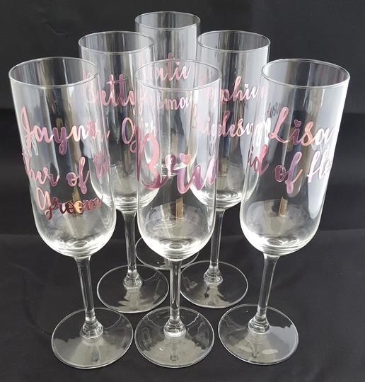 Personalised Champagne Flutes