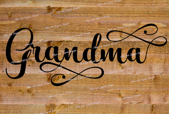 Grandma Vinyl Decal/Diy Christmas Ornament Sticker, Tumblers, Travel Mug, Wine Glass, Signs