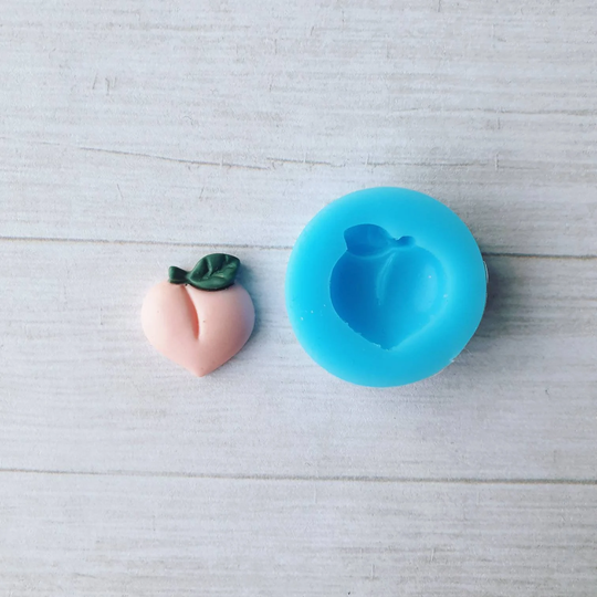 Peach Mold, Silicone Moulds, Polymer Clay Soap Mould Resin, Flexible Mould, Miniature Wax 3D Silicone Mold